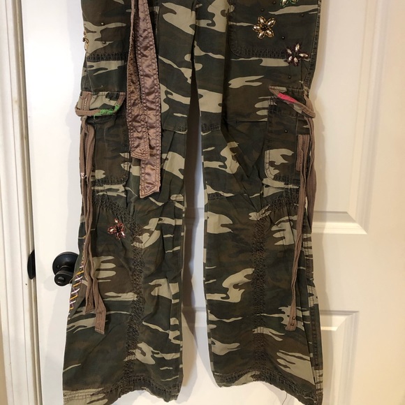 Embellished Army Style Cargo Pants - Picture 6 of 6